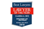 Best lawyers / Lawyer of the Year / Claudia A. Reis 2018 - Badge